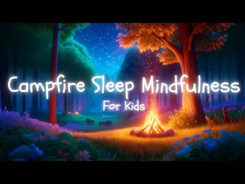 Campfire Sleep Mindfulness For Kids With Forest Sounds | Best Calming Sleep Videos For Children