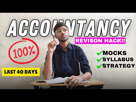 ⚡12 BOARDS - Accountancy Hack !! How to score 95+ in Accounts🔥| Ultimate Revision Hack