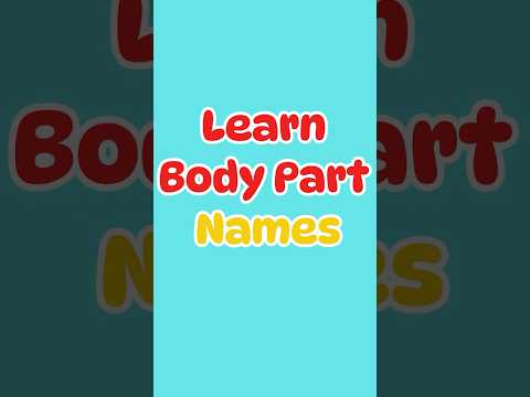 🧠👀 Learn Body Part names! Fun & Easy for Kids! 🏃‍♂️🎉 #shortsforkids