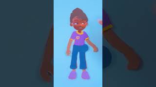 DIY Meekah Sensory Craft for Kids! 🎨💜 Easy Blippi Art #shorts #meekah #blippi #diyforkids #crafts