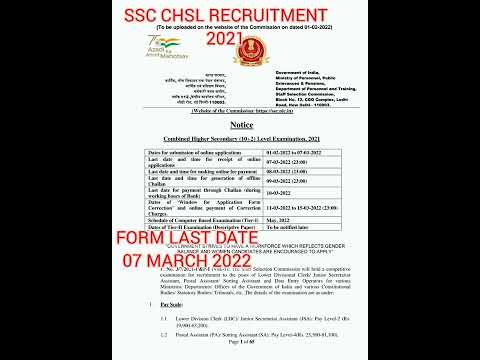 SSC CHSL 2021