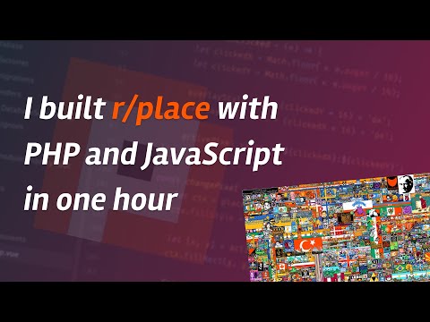 I built r/place with PHP and JavaScript in one hour
