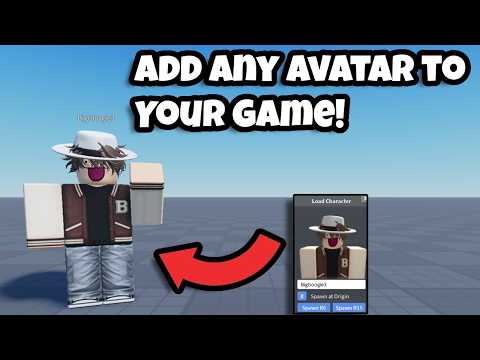 How to Add Any Avatar to Your Roblox Game!