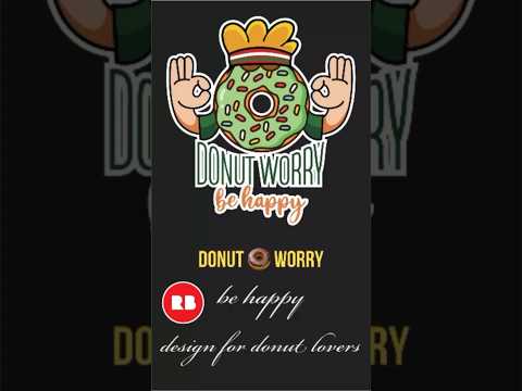DONUT 🍩 WORRY BE HAPPY | T-SHIRT DESIGN #shorts #donutworrybehappy