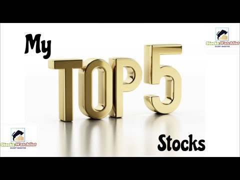 My Top 5 Stocks on Trading 212