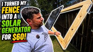I Turned My Fence Into A Solar Generator | Final Adjustable Panel Mount Design