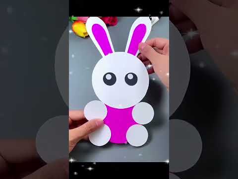 Make this lovely paper rabbit for your kids. They must enjoy it a lot.