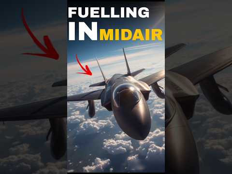 How Jets Refuel Mid-Air #trending #shorts #video #facts #sky