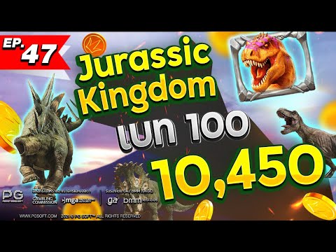 สล็อต slot สล็อตPG สล็อตXo : เบท100 ทำภูเขาไฟปะทุ กับเกมไดโนเสาร์ Jurassic Kingdom !!