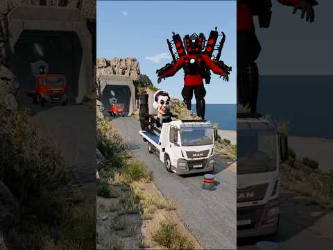 Skibidi Toilets & Speakermans Transporting Truck Trailer – BeamNG.drive