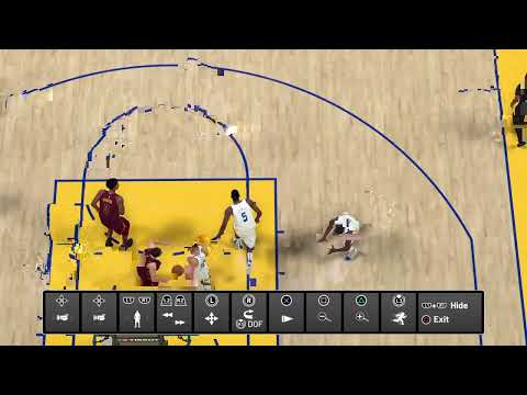 Half court with curry