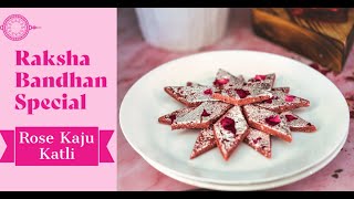 Easy Rose Kaju Katli Recipe -  Festive Recipe - Rakhsa Bandhan Special - Gluten Free - Vegetarian