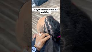 Hope he had a beautiful ceremony ✨💕 #braids #protectivestyles #naturalhair  #menbraids #wedding