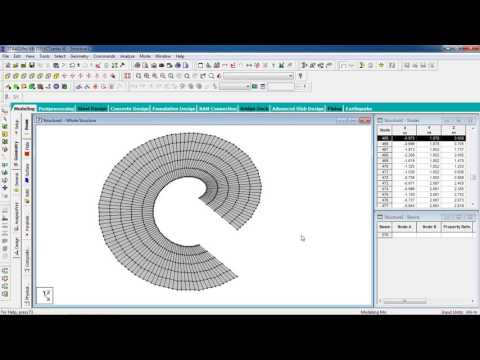 STAAD Pro Tutorials - Analysis & Design of RCC Sprial Staircase With Details ( Day 21)