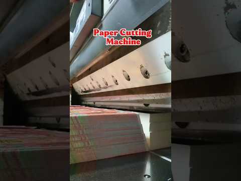 Paper Cutting Machine | Paper Die cutting | #machine #education #garments
