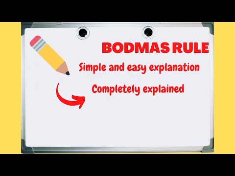 The BODMAS RULE Explained completely | Easy and simple explanation|
