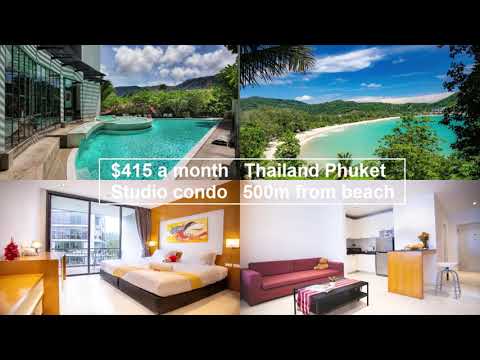 $415 Only Monthly rental Phuket Thailand condo Apartment cheap worldwide apartments
