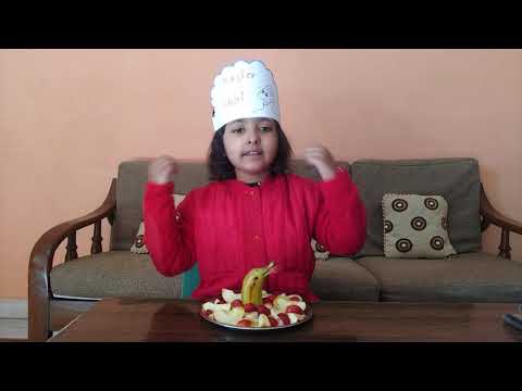 fruits salad decoration for kids,Ira made best fruits salad,fruits salad for kids