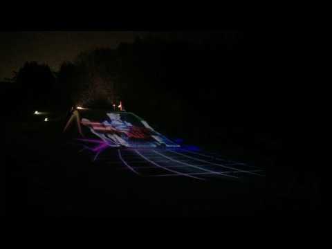 日本超強滑雪特技表演 （Zao Soft Rime Festival [projection mapping & Extreme Air]）