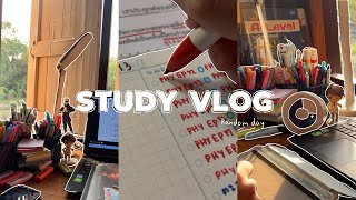 Study Vlog 10 | Study with me, เตรียมสอบ A-Level , Study time-lapse 📚🩷