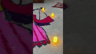 Diwali rangoli 🙌🏻🙌🏻🪔🪔#radh #radheradhe #love #kartikmass #diwali2024