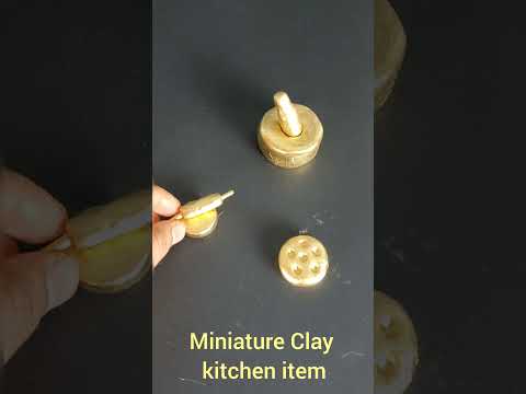 Miniature Clay kitchen set| Kitchen set using Clay |Traditional Handmade Miniature Kitchen sets.