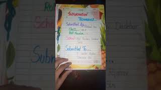 Information technology project file simple and attractive