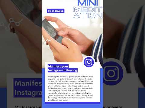 Mini Meditation | Manifest Instagram Influence #manifestation #minimeditation #influencer