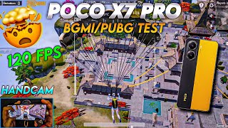 POCO X7 PRO BGMI/ PUBG 120 FPS TEST 🔥 WITH FPS METER & HANDCAM GAMEPLAY #pocox7pro #pocox6pro #poco