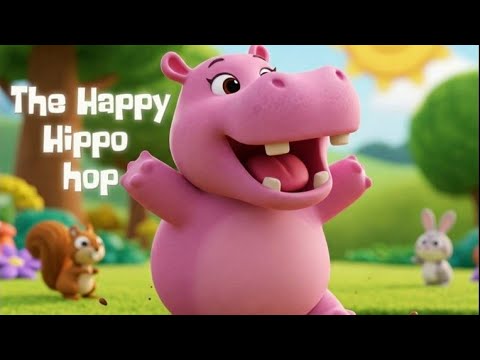 🦛Happy Hippo Hop! | Fun Animal Dance Song for Toddlers 🎶