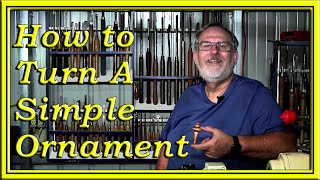 How to Turn A Simple Christmas Ornament #woodworking #woodturningforbeginners #woodturning #ornament