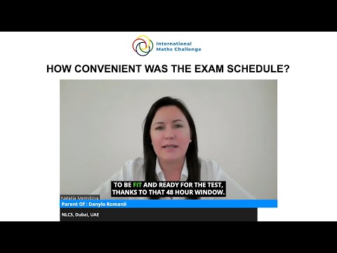 How convenient was the exam schedule?