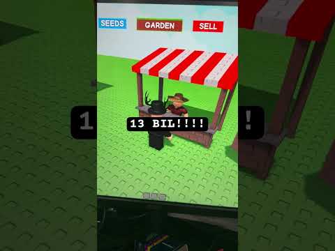 13 BILLION FROM SELLING MY WHOLE GARDEN!!!#gag #growagarden #roblox #fun#sheckles#money #shorts