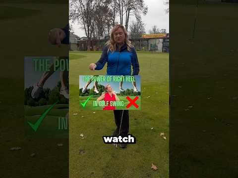 Right Heel Secrets for a Powerful Golf Swing! #golf #golfswing  #improveyourgolf #golftrainingaid
