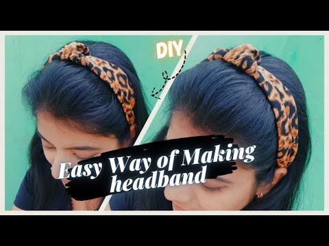 Simple and Easy Hair Band Making From Old Clothes | Hair Band Making At Home | DIY Knot Headband