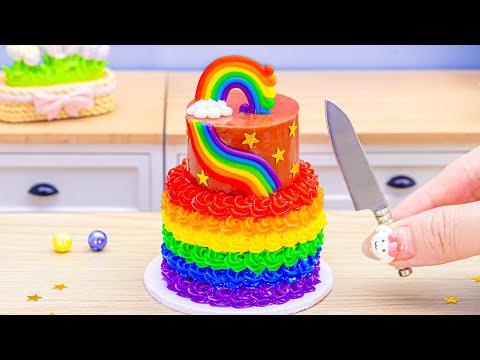Use 1 Million Coins To Buy Cake🌈Best Yummy Miniature Rainbow Buttercream Cake In The World🌈