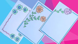 BORDER DESIGN/PROJECT WORK DESIGN/FRONT PAGE DESIGN/ASSIGNMENT DESIGN/ A4SHEET/ FLOWER DESIGN/NEW