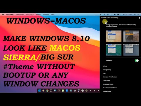 HOW TO MAKE WINDOWS 10 Look LIKE MACOS SIERRA/BIG SUR #Theme WITHOUT BOOTUP OR ANY WINDOW CHANGES
