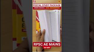 RPSC AE Mains Postal Study package for Civil Engineering Work Books at ZONE TECH #rpscaen