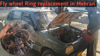 change fly wheel Ring in Suzuki Mehran| Suzuki Mehran starter problem bad sound #auto #automobile