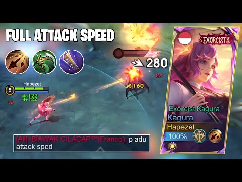 Trying Kagura with MM Build + Inspire for Attack Speed Battle