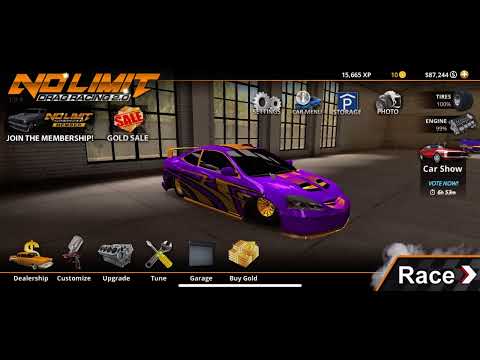 4.8 Second Honda Integra RSX Tune-No Limit Drag Racing 2.0 #nolimitdragracing2 #nolimitdragracing