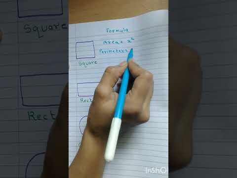 Formula of Square, Rectangle, Circle. @mathematics tutorial