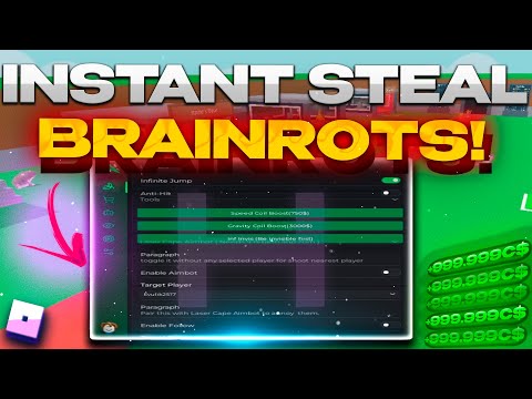 KEYLESS - Steal A Brainrot Script GUI Script [ Auto Steal, Inf Jump, AntiKick Update ]