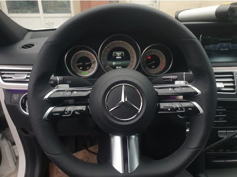 S Class W223 steering wheel installed to W212 E Class