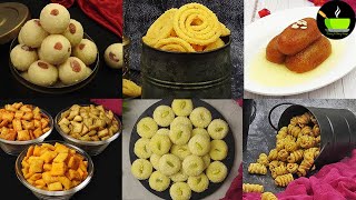 1 Cup Sooji/Rava 6 Easy Recipes | Diwali Recipes | Diwali Snacks | Diwali Sweets | Deepavali Recipes