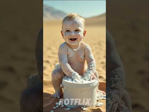 Child vs Sun: Sunscreen Fails Until a Monkey Saves the Day! 😂🔥