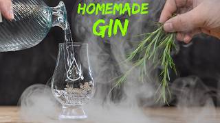 Making A Smoked Rosemary Gin For The BEST Dirty Martini Ever!