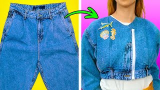 25 Trendy Clothing Hacks You Should Try || Jeans Transformation Ideas For Stylish People!