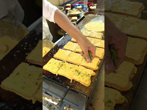 Veg ￼Bread Omelette ₹40 #streetfood #food #shorts #humanstreetfood